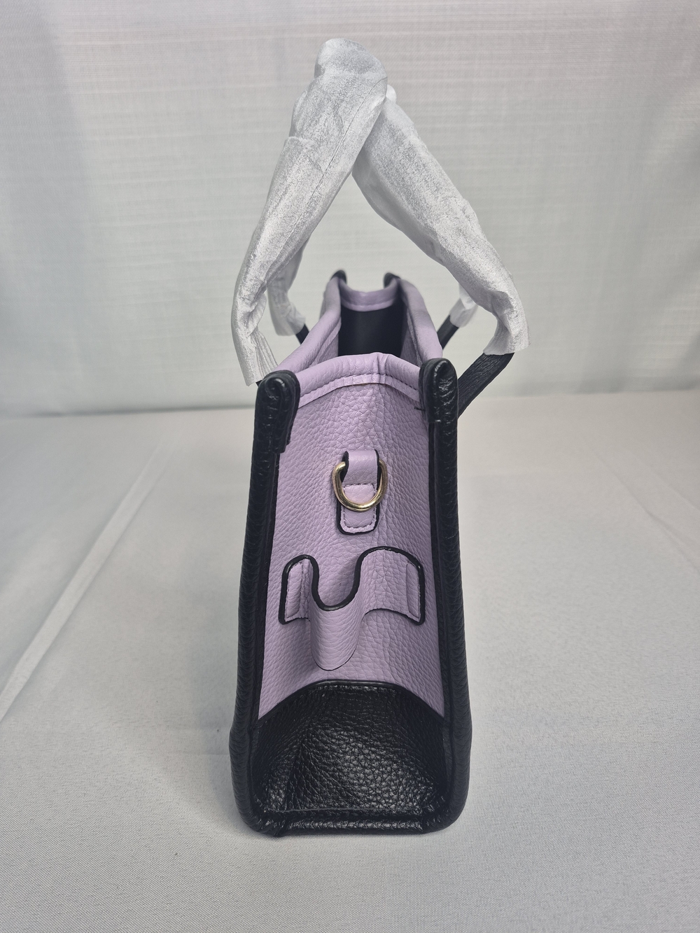 Fashion Lavender & Black Tote Bag NWOT - Picture 7 of 12